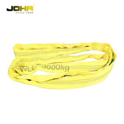 Double flexible double eye wll 3000kg round sling sleeve