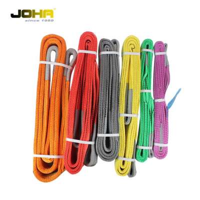 Customized wll 20t polypropylene nylon polyester flat webbing sling