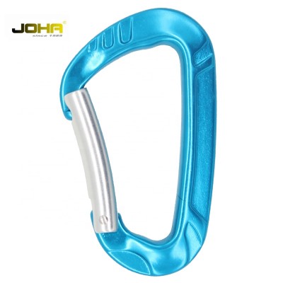 Outdoor Lightweight  aluminum D shape rocking climbing carabiner