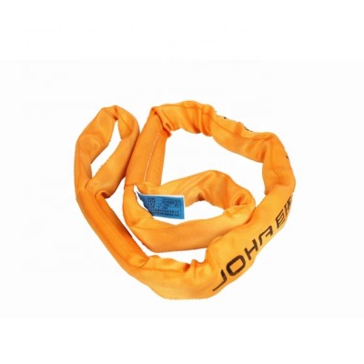 Heavy duty 8ton capacity polyester crane lifting belt round sling